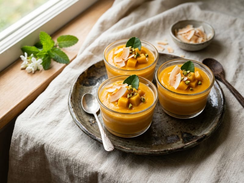 Mango Coconut Cream Cups