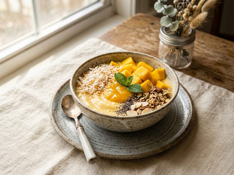 Mango Coconut Yogurt Bowl