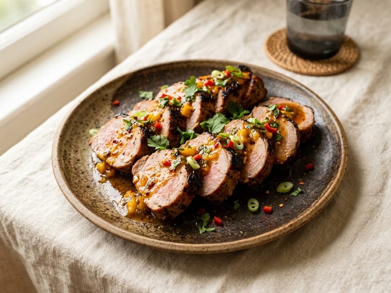 Mango Glazed Pork Tenderloin