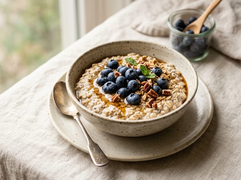 Maple Blueberry Overnight Oats