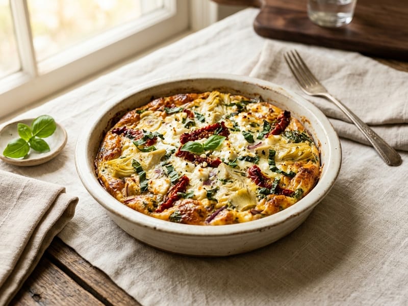 Mediterranean Egg White Bake