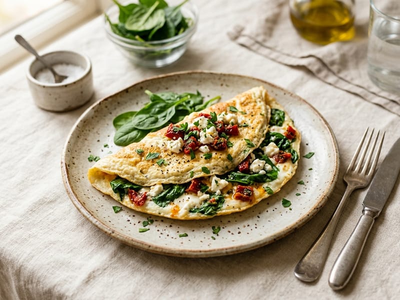 Mediterranean Egg White Omelet