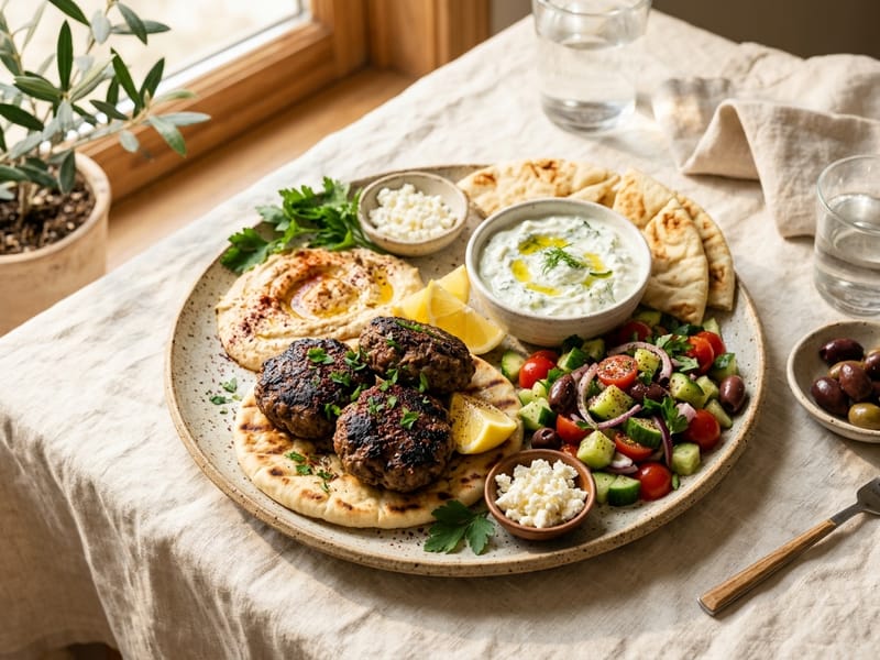 Mediterranean Gyro Style Platter