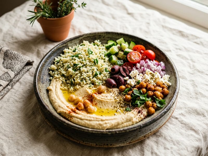 Mediterranean Hummus Bowl