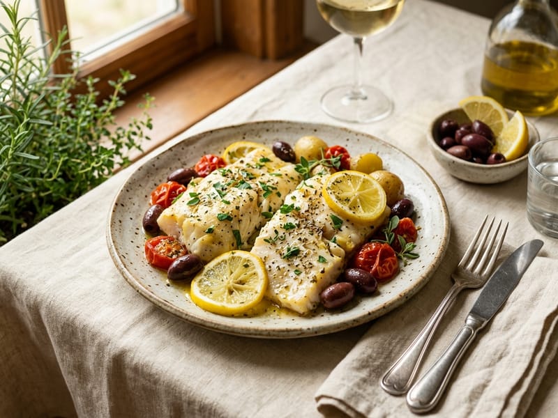 Mediterranean Lemon Herb Cod
