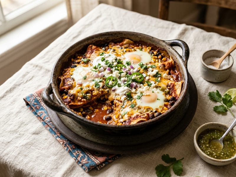 Mexican Style Enchilada Egg Bake