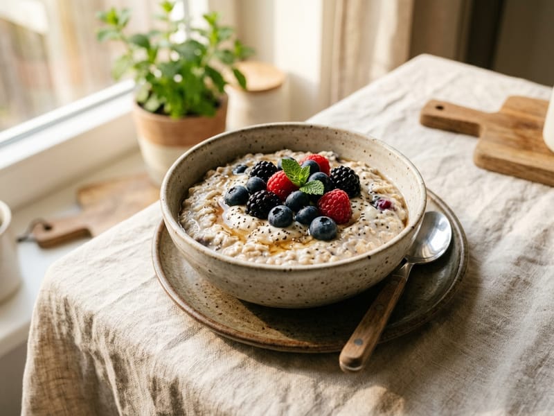Overnight Oats with Berries