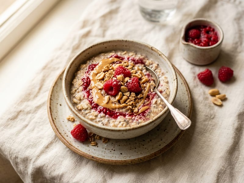 PB&J Overnight Oats