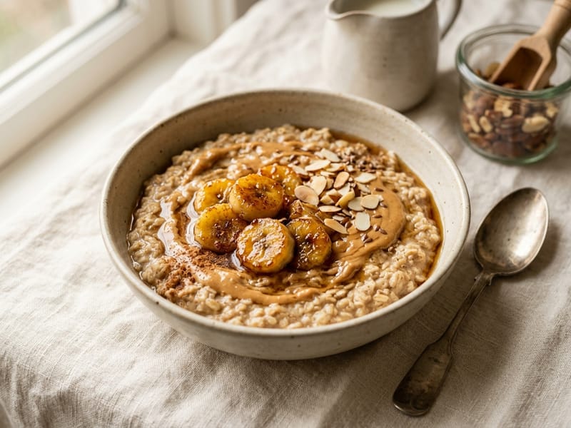 Peanut Butter Banana Oatmeal