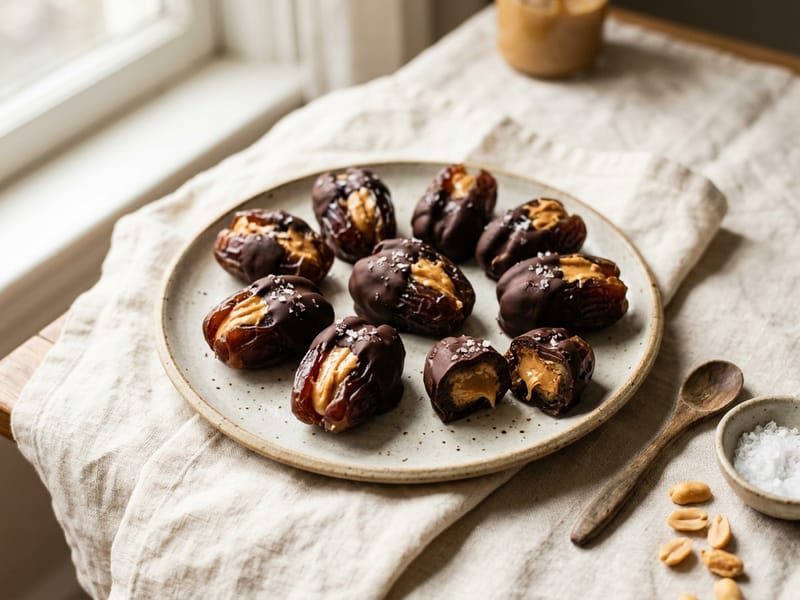 Peanut Butter Stuffed Dates