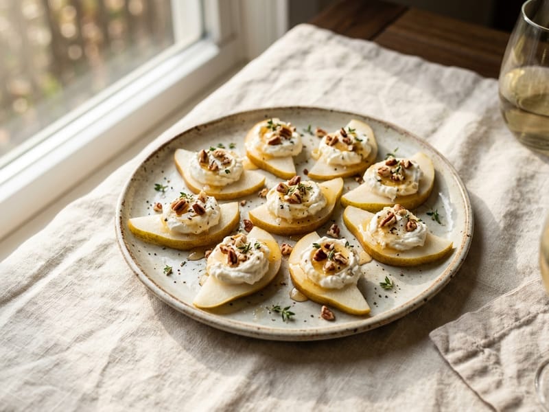 Pear & Goat Cheese Bites