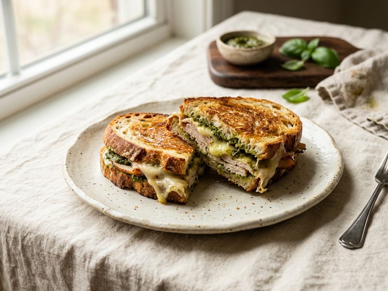 Pesto Turkey And Provolone Melt