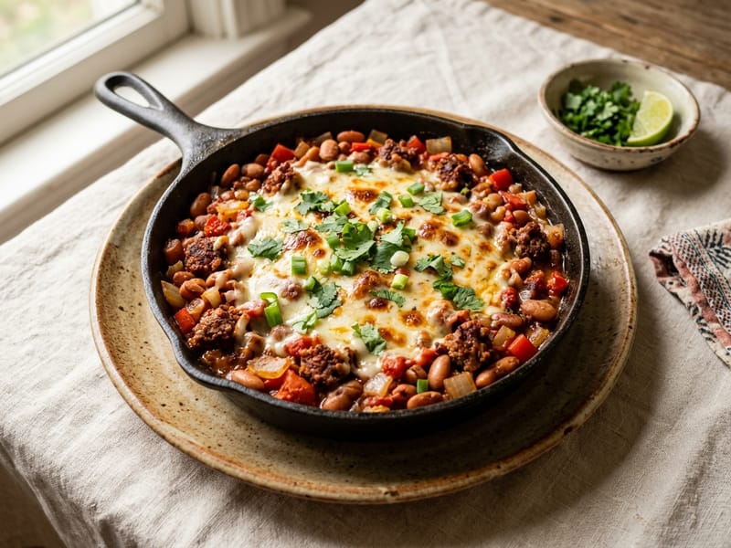 Pinto Bean and Chorizo Skillet