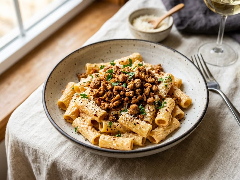 Protein Packed Cottage Cheese Pasta