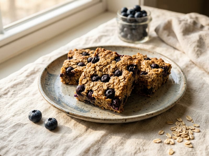 Protein Power Blueberry Oat Bars