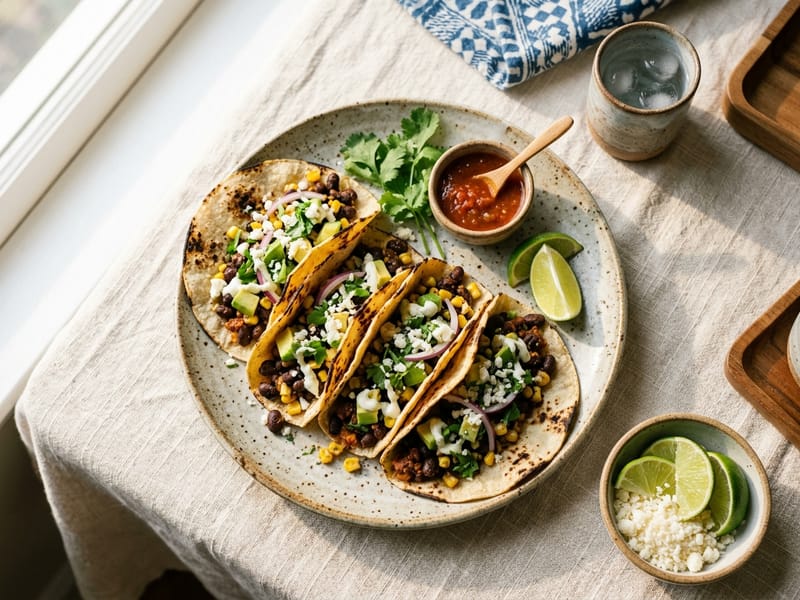 Quick Black Bean Tacos