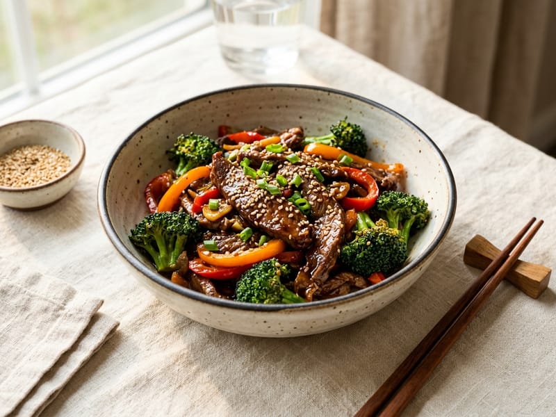 Quick Teriyaki Beef Stir Fry
