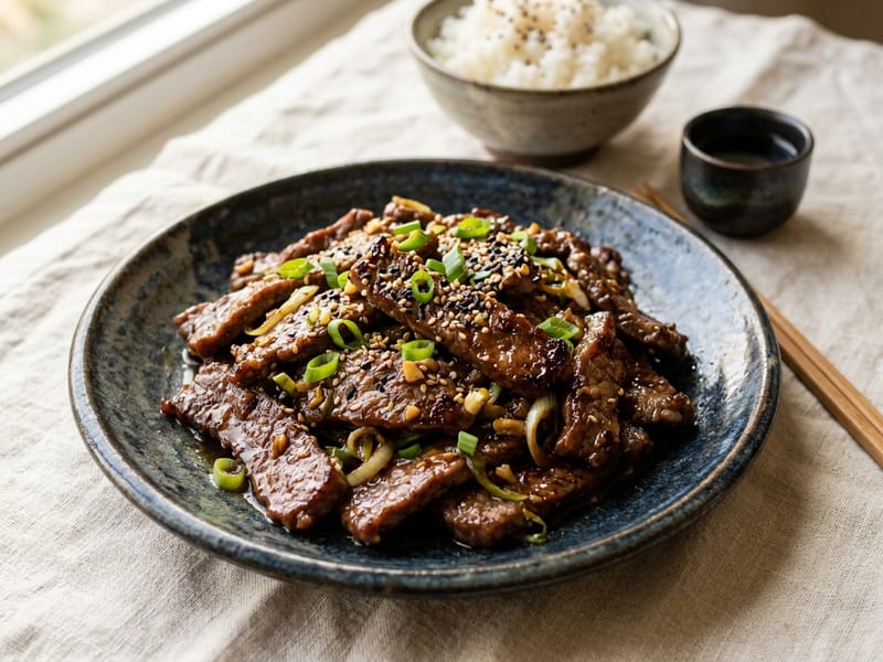 Quick Teriyaki Beef Strips