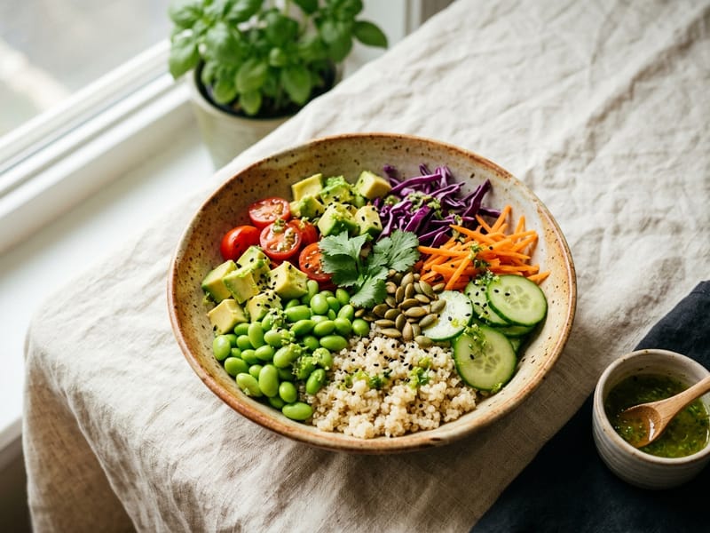 Quinoa And Edamame Power Bowl