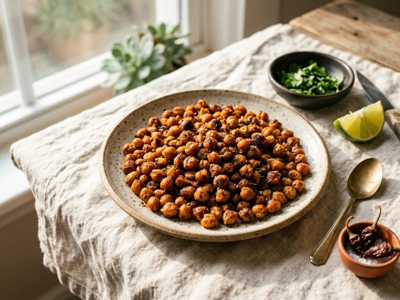 Roasted Chipotle Chickpeas