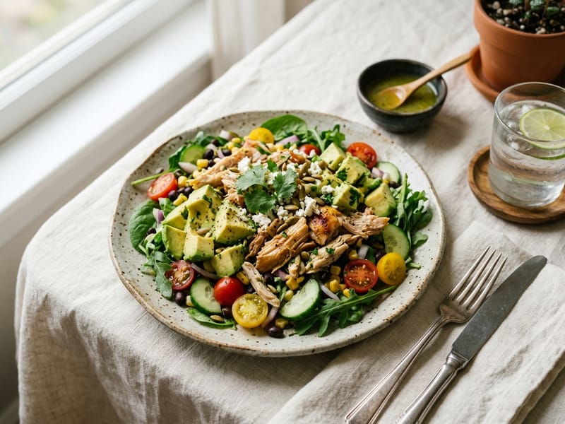 Rotisserie Chicken And Avocado Power Salad