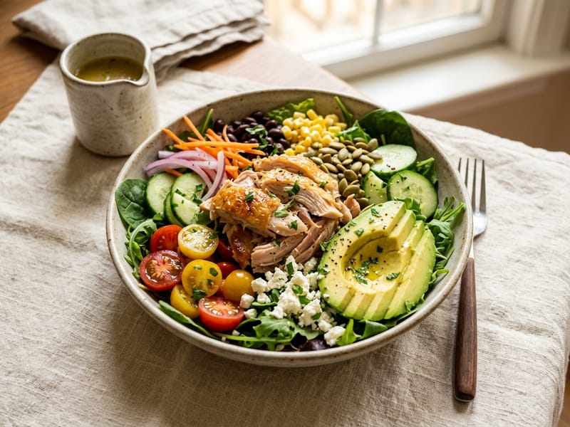 Rotisserie Chicken Avocado Power Salad