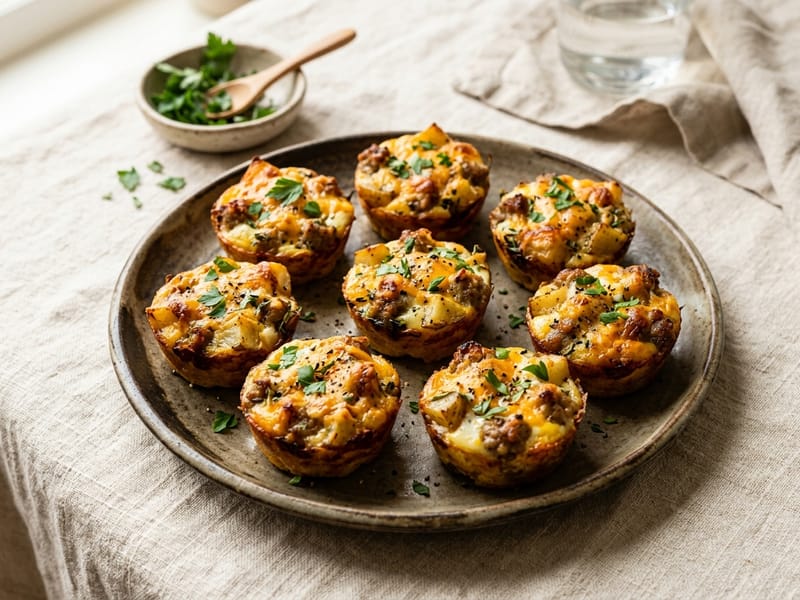 Sausage And Potato Breakfast Bites