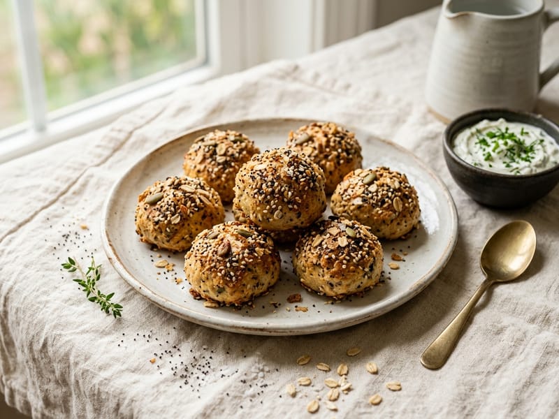 Savory Everything Bagel Bites