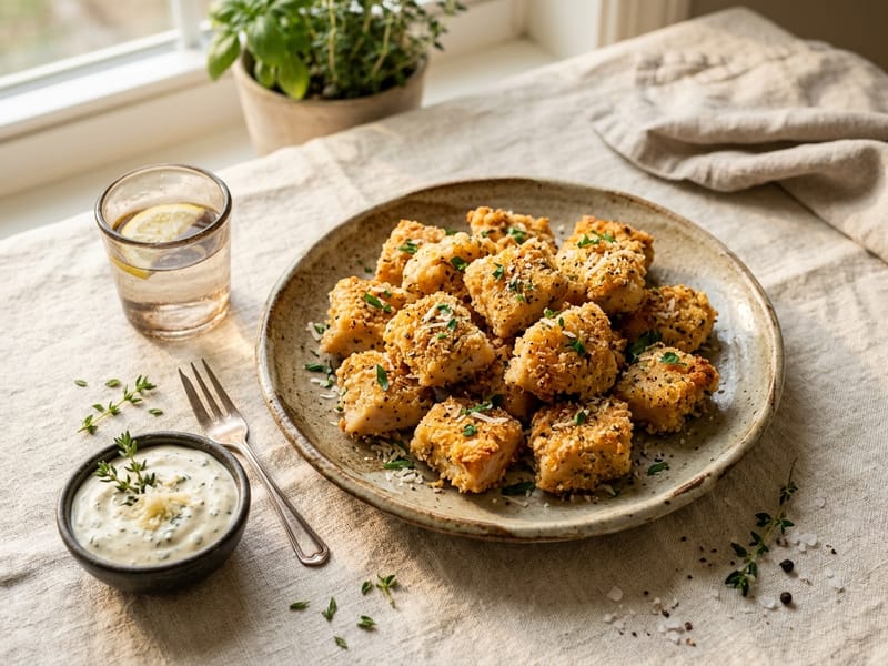 Savory Parmesan Chicken Bites