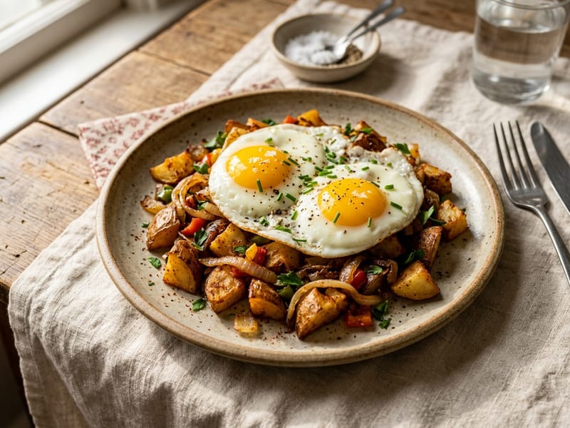 Savory Potato And Egg Hash