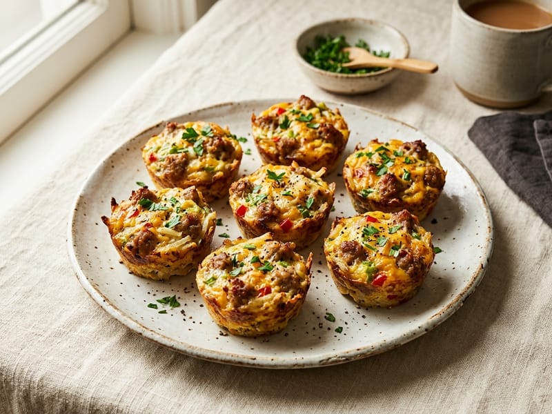 Savory Sausage and Potato Breakfast Bites