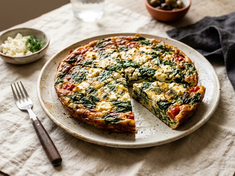 Savory Spinach And Feta Frittata