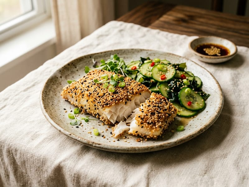 Sesame Crusted Cod
