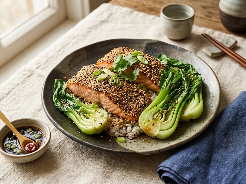 Sesame Crusted Salmon Fillets