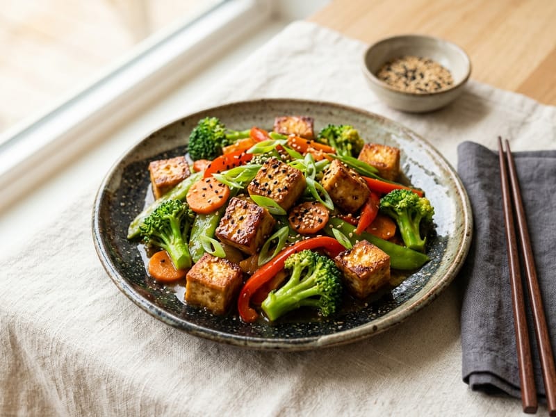 Sesame Tofu Stir Fry