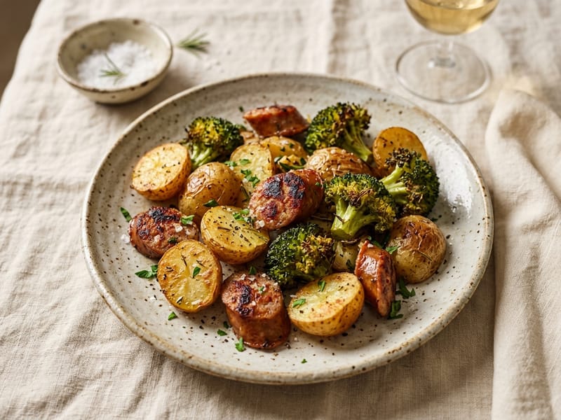 Sheet-Pan Sausage & Veggies