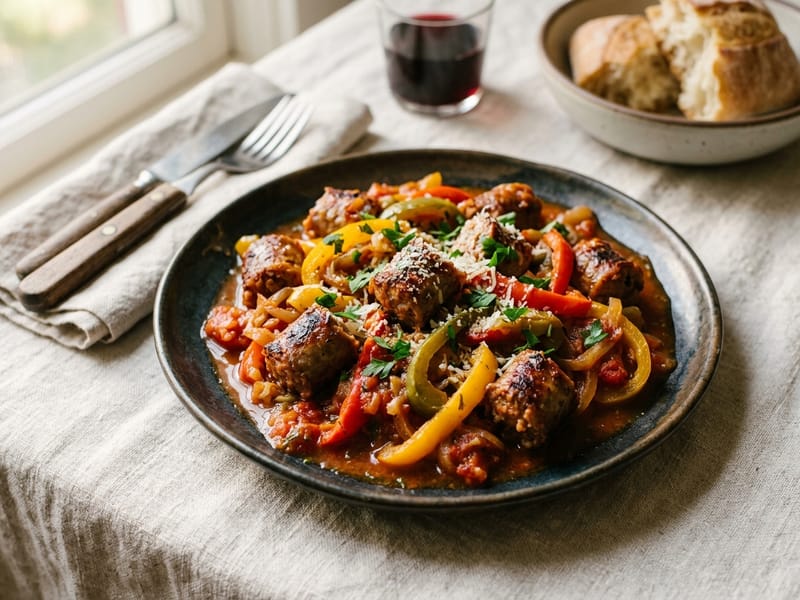 Slow Cooker Italian Sausage And Peppers