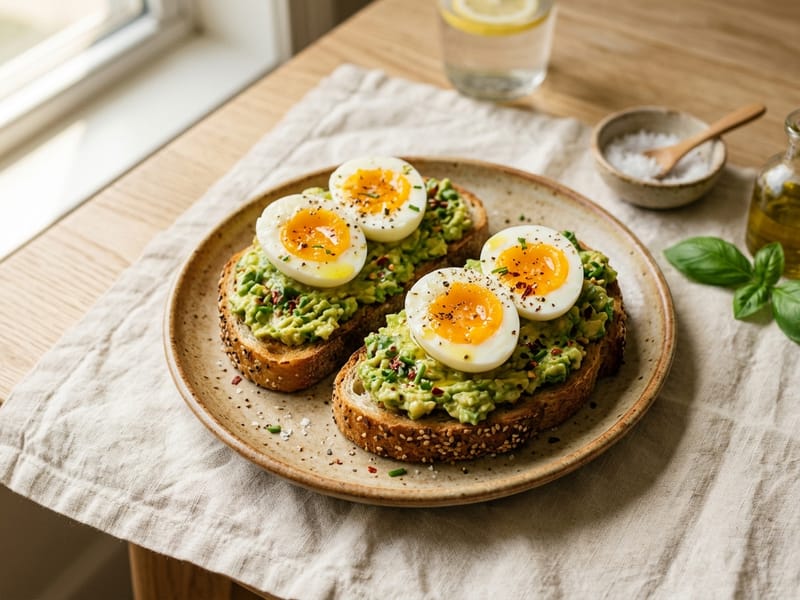 Smashed Avocado and Egg Protein Toast
