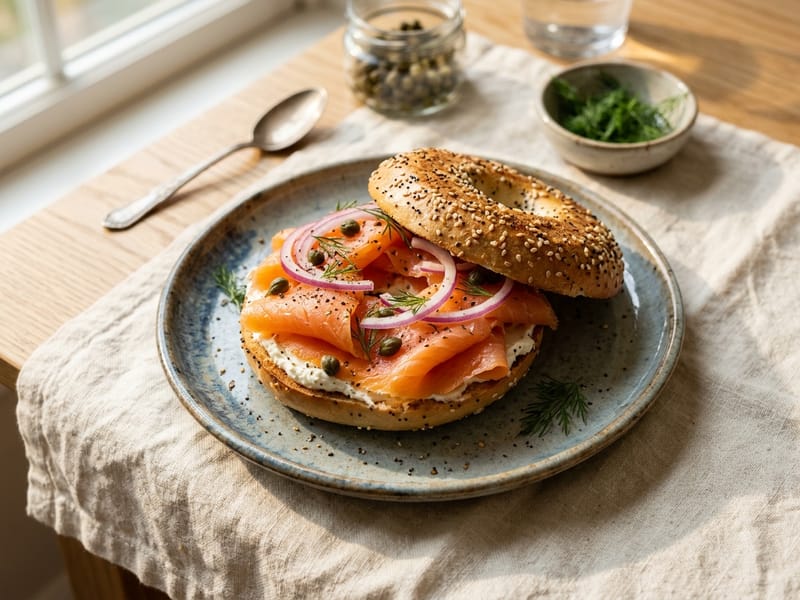 Smoked Salmon Bagel