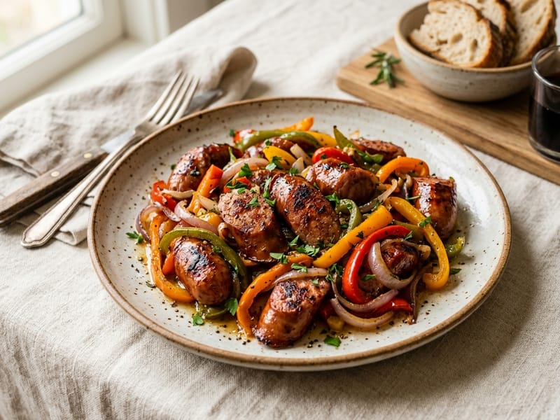 Smoked Sausage And Peppers