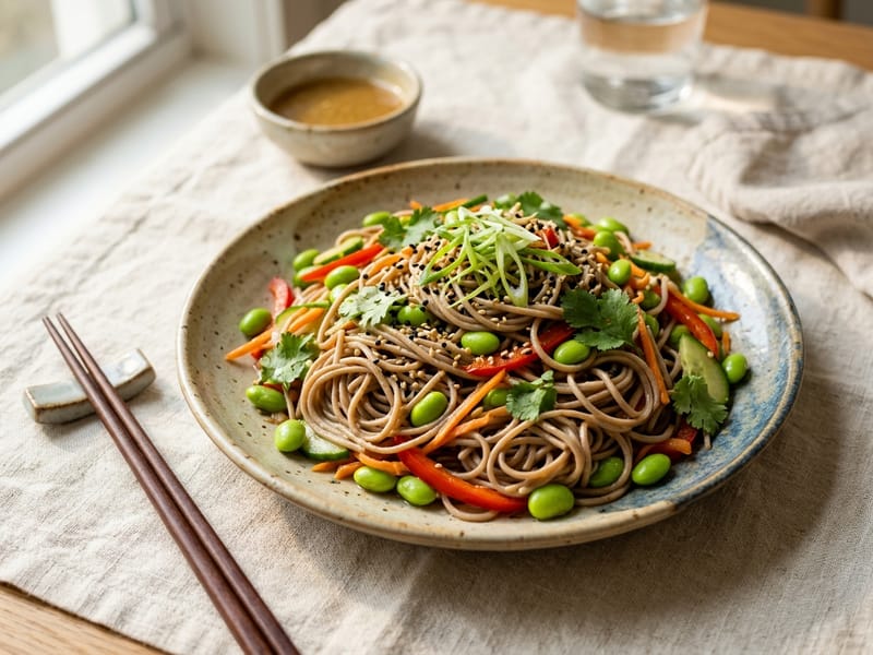 Soba Noodle Salad With Edamame