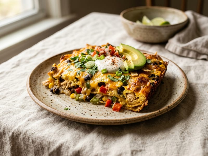 Southwest Enchilada Egg Bake