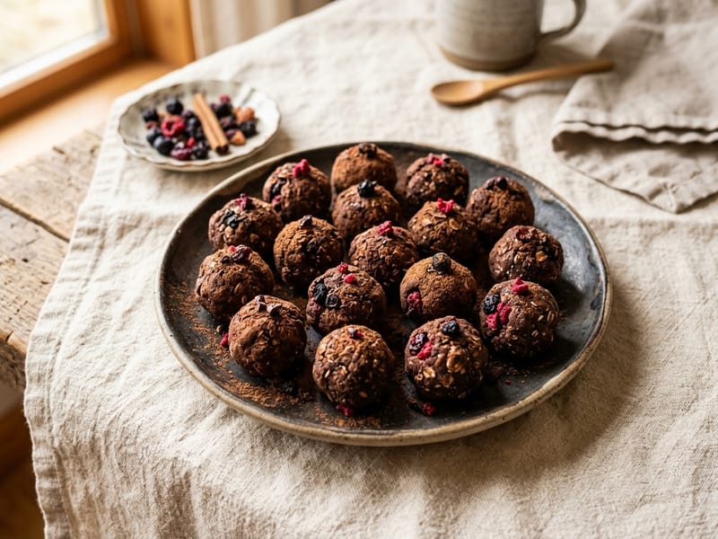 Spiced Cocoa Berry Bites