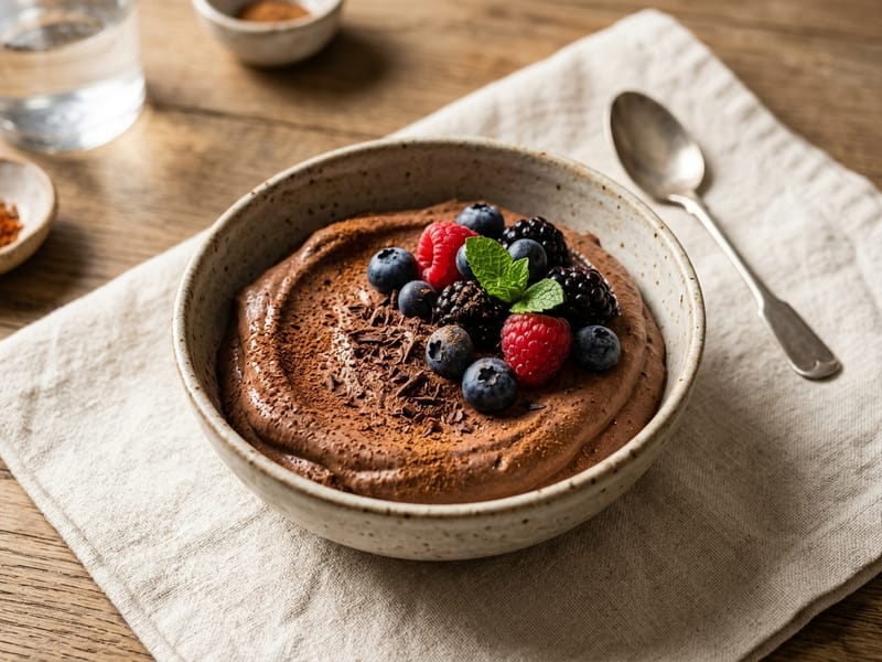 Spiced Cocoa Berry Mousse