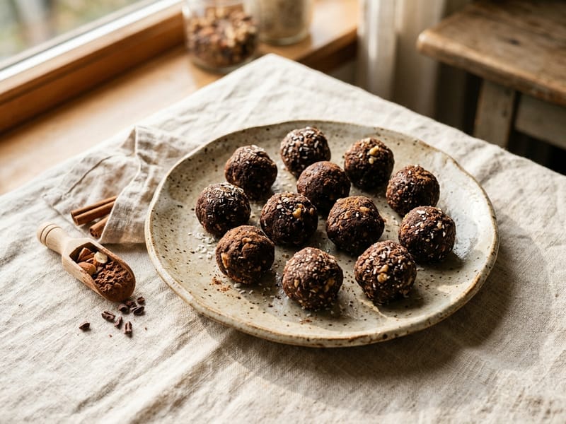 Spiced Protein Cocoa Bites