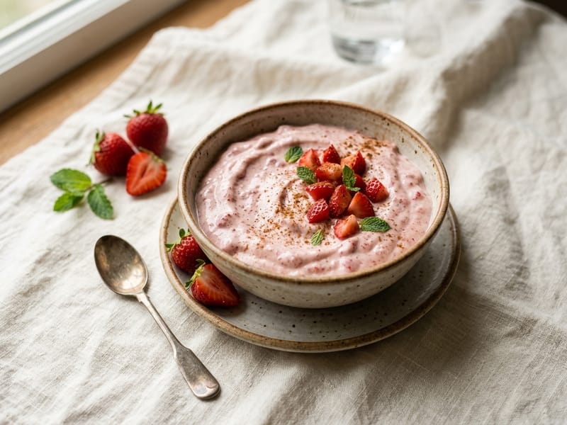 Spiced Strawberry Yogurt Dip