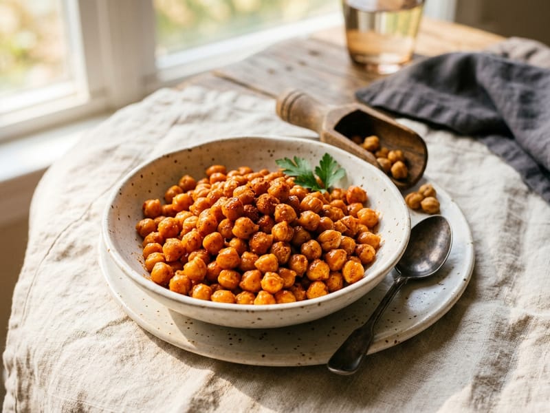 Spicy Buffalo Chickpea Crunch