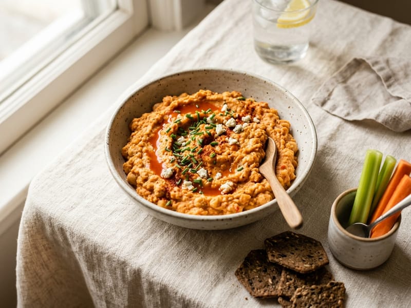Spicy Buffalo Chickpea Mash