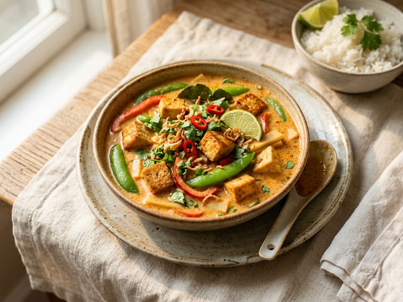 Spicy Coconut Tofu Curry