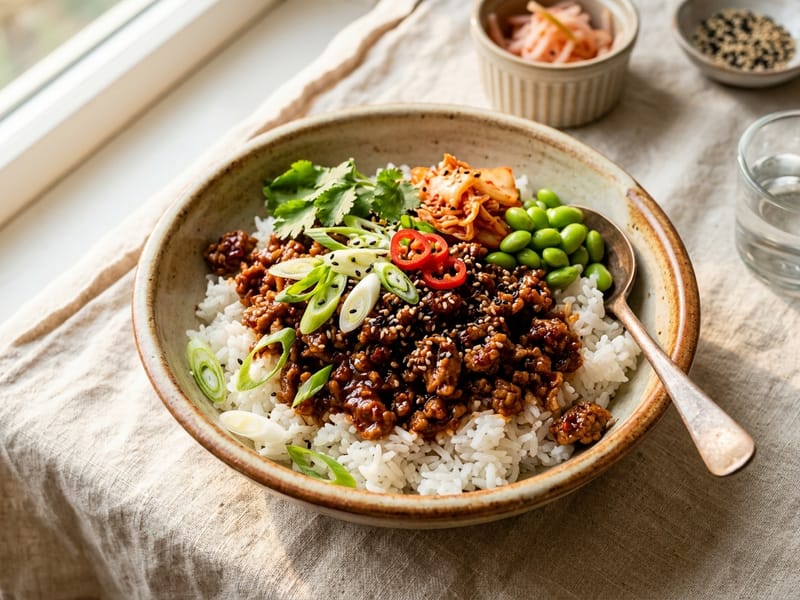 Spicy Gochujang Ground Turkey Bowl